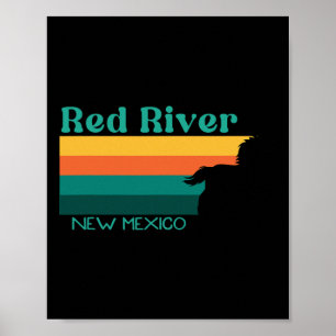 Poster Trilha de Volta do Rio Vermelho Horseback 70s Retr