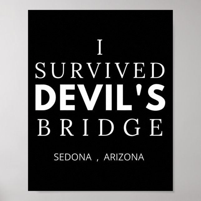 Poster Trilha Devils Bridge Sedona Arizona Red Rock Count (Frente)