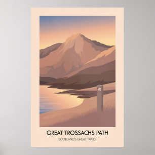 Poster Trilha Great Trossachs Caminhos Grandiosos da Escó