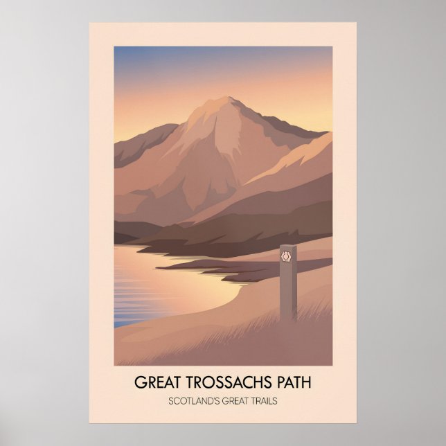 Poster Trilha Great Trossachs Caminhos Grandiosos da Escó (Frente)