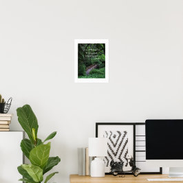 Poster Trilha na Floresta Citação de John Muir