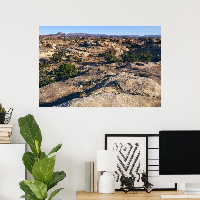 Poster Trilha Pothole Point no Canyonlands National Park (Escritório em casa)