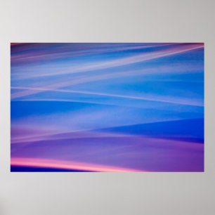 Poster Trilhas de cores abstratas de pintura leve