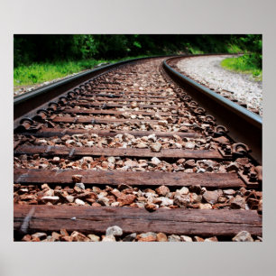 Poster Trilhas de estrada de ferro
