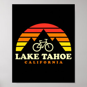 Poster Trilhas de mountain bike em Lake Tahoe Califórnia