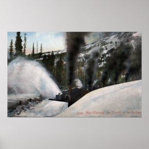 Pôster Trilhas do esclarecimento da estrada de ferro do