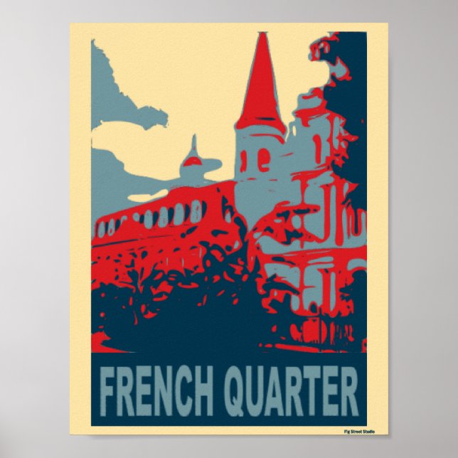 Poster Trimestre francês em azul (Frente)