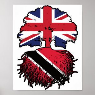 Poster Trinidad e Tobago - Árvore britânica trinidadiana