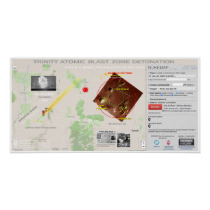 Pôster Trinity Atomic Blast Zone