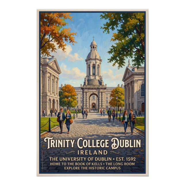 Pôster Trinity College Dublin  (Frente)
