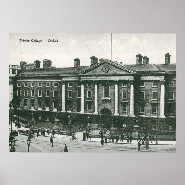 Pôster Trinity College, Dublin Vintage (Frente)