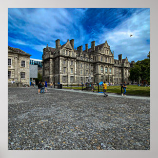 Poster Trinity College Old Building, Dublin, Irlanda
