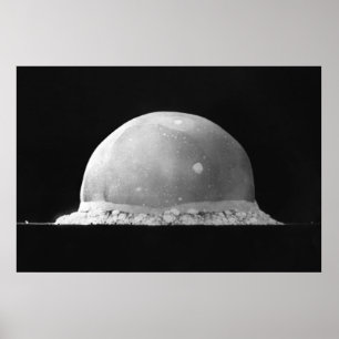 Pôster Trinity Test Atomic Bomb Explosion 16 de julho de