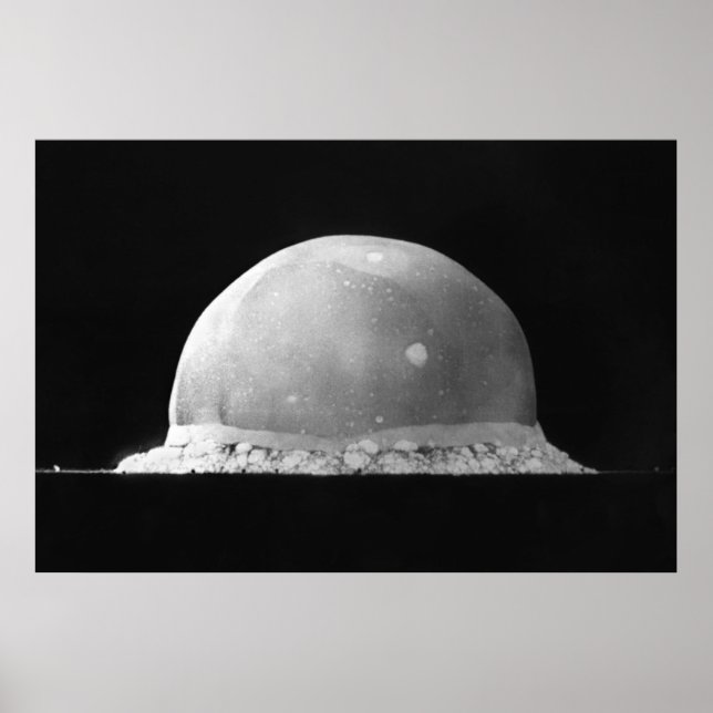 Pôster Trinity Test Atomic Bomb Explosion 16 de julho de  (Frente)