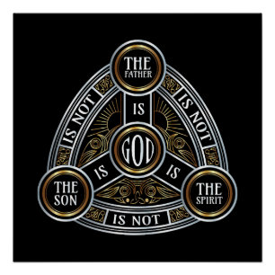 Pôster Trinity The Padre, O Filho E O Espírito Santo