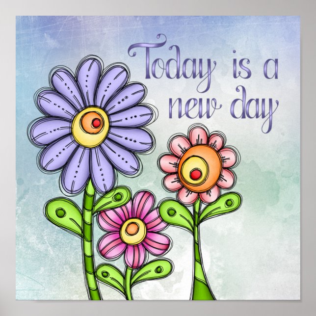 Poster Trio da Flor de Portas Colorida (Frente)