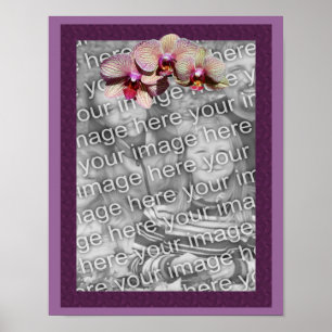 Poster Trio de Flores de Orquídea Quadro Crie Sua Própria