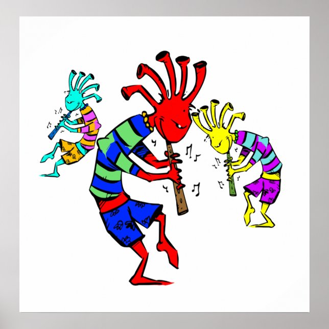 Poster Trio de Música de Arte Kokopelli (Frente)