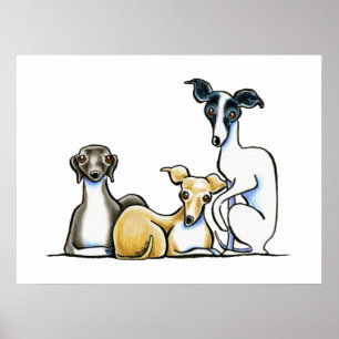Poster Trio do galgo italiano