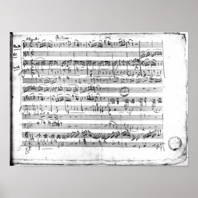 Pôster Trio, em "Kegelstatt". (Frente)