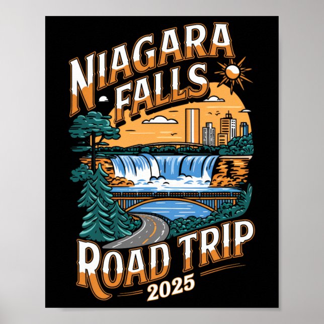 Poster Trip. 2025 - Férias de Verão de Niagara Falls (Frente)