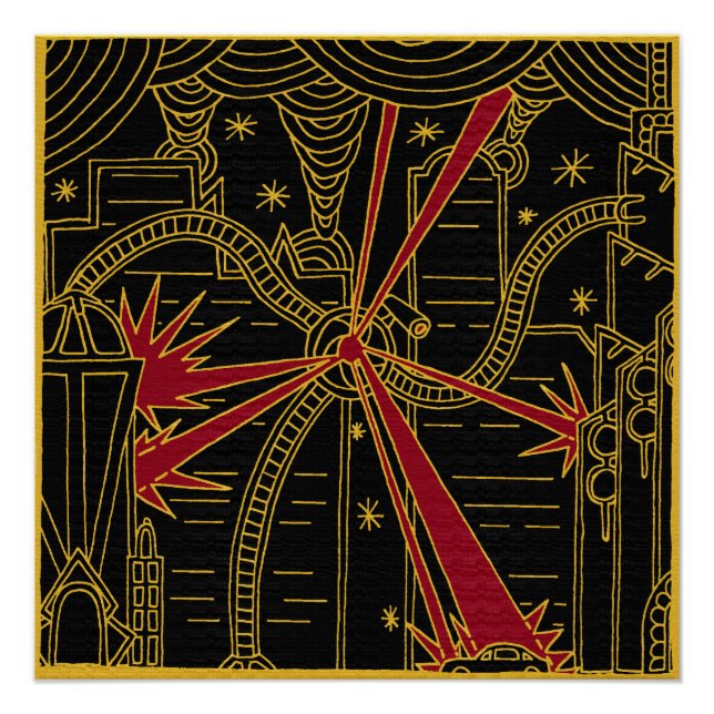 Pôster Tripé Ataca Poster de Arte (Frente)