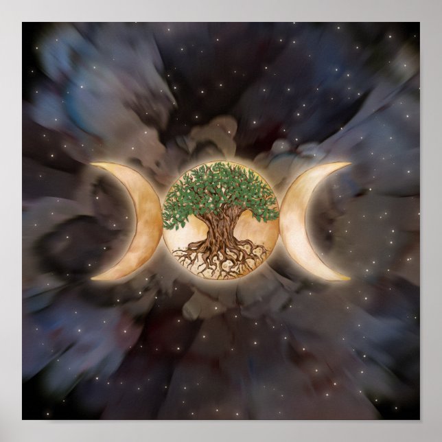 Poster Triple Moon tree of life (Frente)