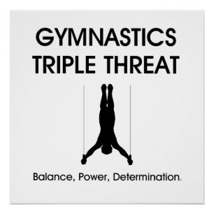 Pôster Triplicar-se SUPERIOR da ginástica