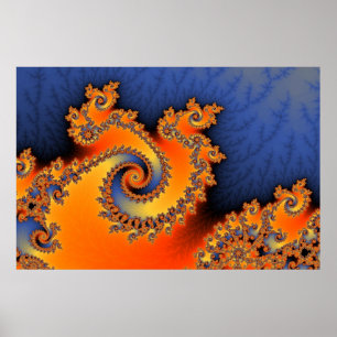 Poster triplo frio quente do Twirl