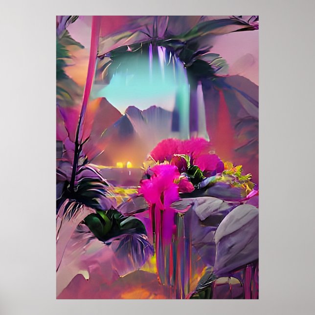 Poster Tripping Balls Art - Psychedelic Places (Frente)