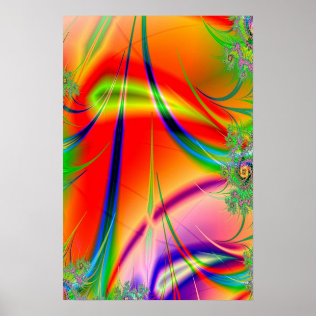 Poster Trippy: Abstrato Psicodélico (Frente)