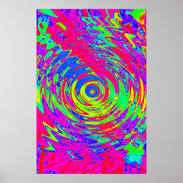 Poster Trippy: Abstrato Psicodélico (Frente)