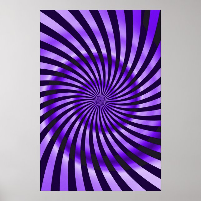 Poster Trippy: Abstrato Purple (Frente)