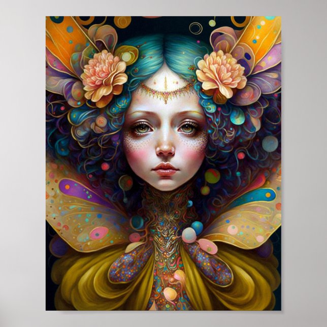Poster Trippy Fairy Fantasy Art (Frente)