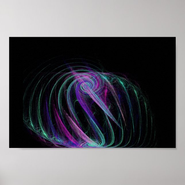 Pôster Trippy love fractal (Frente)