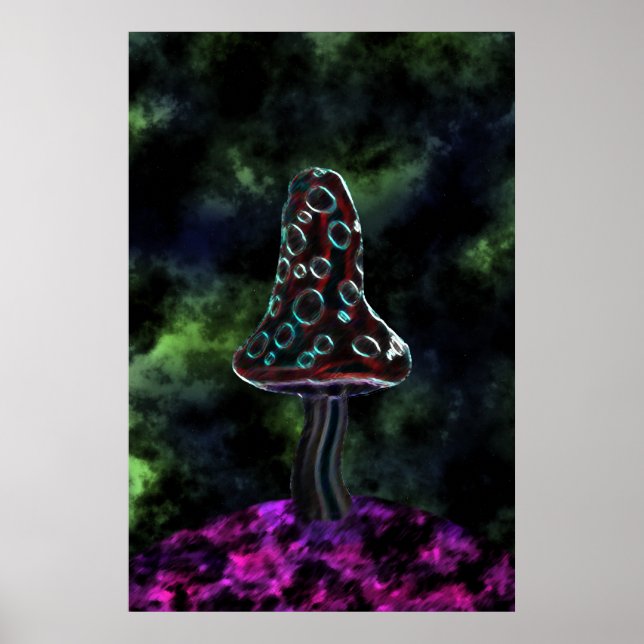Poster Trippy Mushroom grande (Frente)