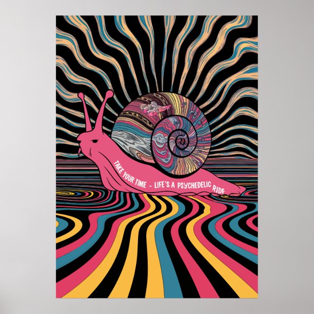 Poster Trippy Snail Art (Frente)