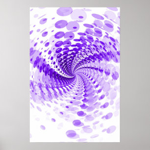 Poster Trippy: Trabalhos de arte abstratos do roxo