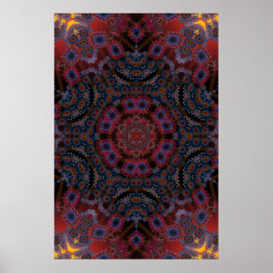 Poster Trippy: Trabalhos de arte radiais