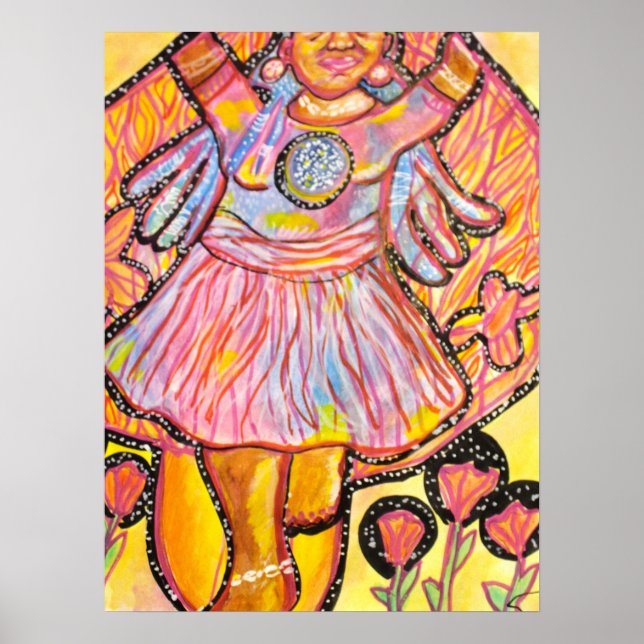 Poster  Trippy Whimsical  Surreal  Poster| Embrace the Li (Frente)