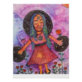 Pôster  Trippy Whimsical Surreal Poster | Lukes word 2