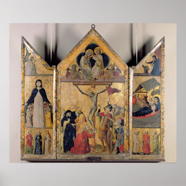 Pôster Triptych com Cenas da Vida do (Frente)