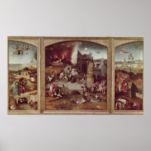 Pôster Triptych da tentação de St Anthony