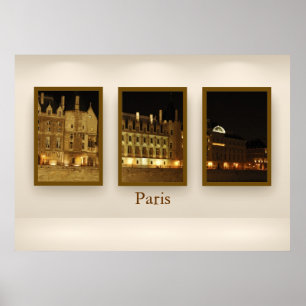 Pôster Triptych de Paris