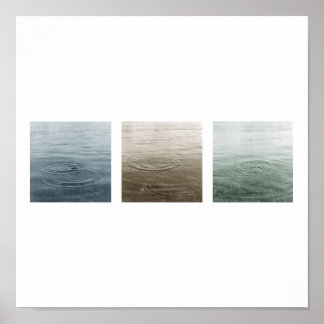 Pôster triptych de queda