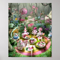 Triptych do Tea Party Mad Hatters