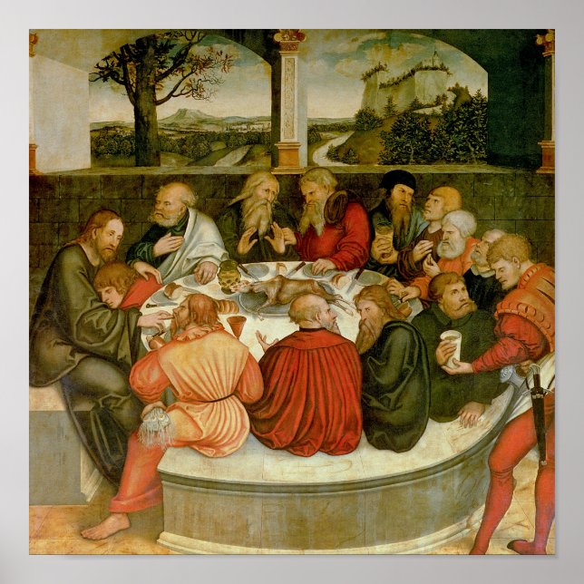 Pôster Triptych, painel esquerdo, Philipp Melanchthon (Frente)