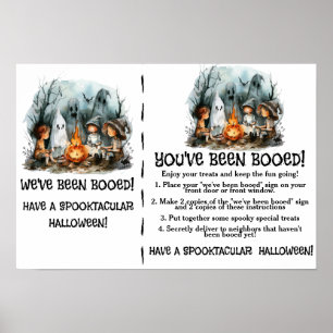 Poster Tripulação de Campfire Boo - Um Jogo de Halloween
