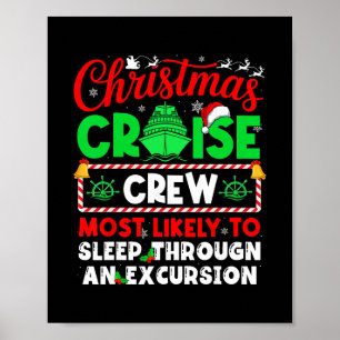 Poster Tripulação de Cruzeiro de Natal com Maior Probabil