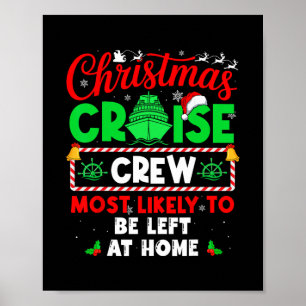 Poster Tripulação de Cruzeiro de Natal com Maior Probabil